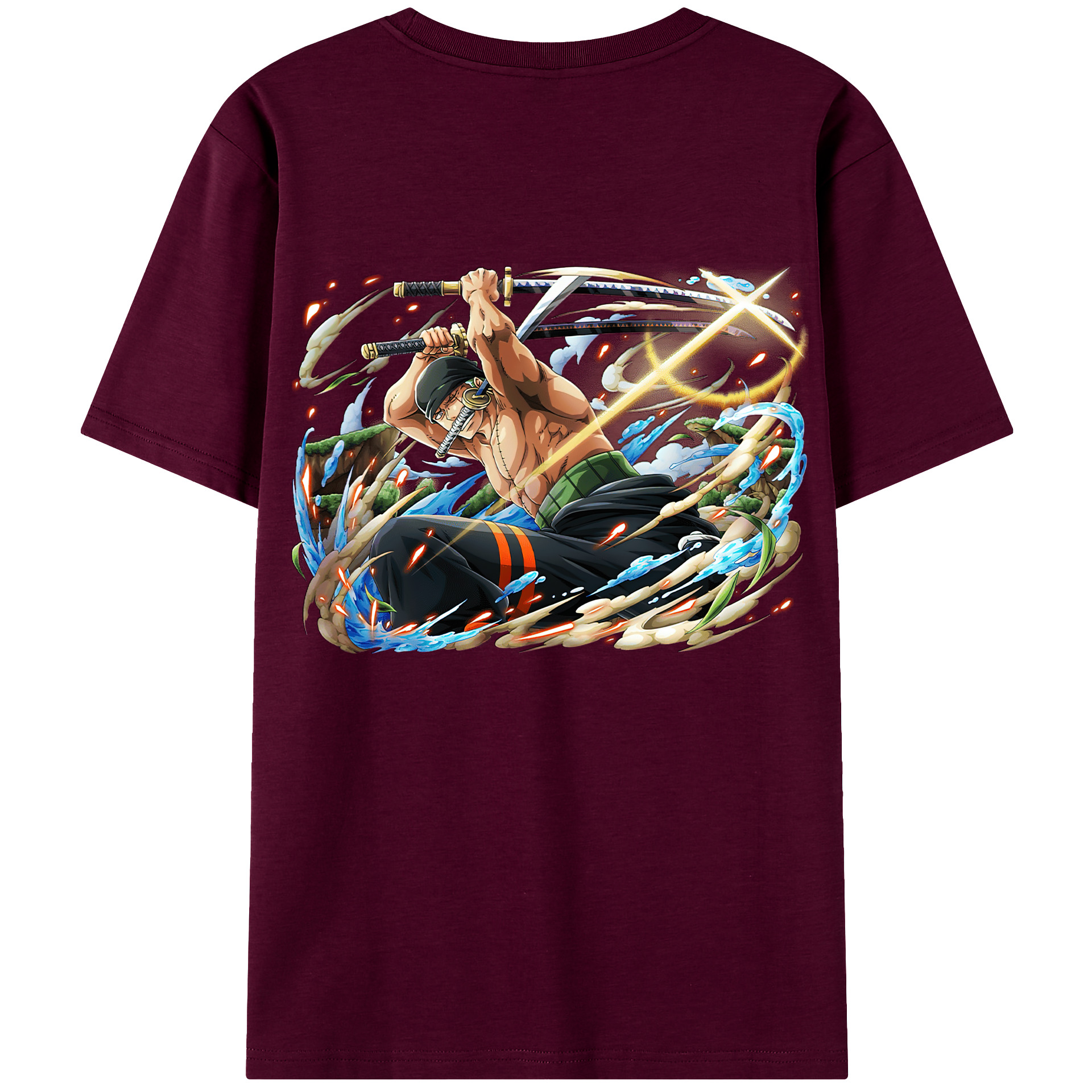 ワンピース ロロノア・ゾロ ONE PIECE Roronoa Zoro レディース半袖Tシャツ(バックプリント)